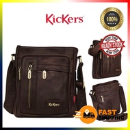 KICKERS ORIGINAL COW LEATHER SLING BAG CROSSBODY BEG LELAKI KULIT ORIGINAL LEMBU ASLI BEG SILANG BRA