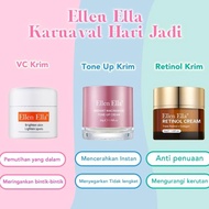 Terbaruuu Ellen Ella Upgrade Retinol Collagen Cream 30G+ Vitamin C Krim Wajah 50G Krim Siang Dan Mal