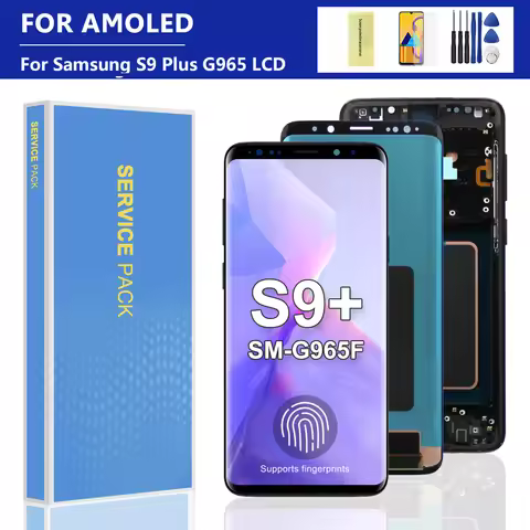 AMOLED For Samsung S9 Plus LCD Display Digital Touch Screen Digitizer Replacement For Samsung S9+ G9