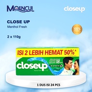 Pasta Gigi Close Up Menthol Fresh 160+20gr & 110x20gr / Odol Close Up Menthol Fresh / Moencul