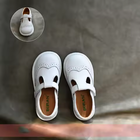 Children shoes British leather princess shoes Geniune leather shoes baby shoes spring autumn models