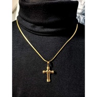 Cross stainless steel necklace kwentas yung uso ngayon gift jewelry kwintas choker