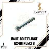 MESIN Engine Block Bolts CVT Cover M6 Key 8 Vario 125 FI eSP Vario 150 PCX CBR 150R | FlangeBolt 6x4