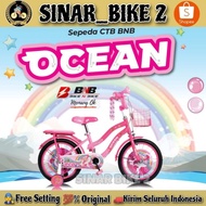 Sepeda Mini Anak Perempuan Bnb Ocean Ukuran 12 16 18 Inch Keranjang