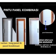 Terbaru Pintu Kamar Mandi PVC + ALUMINIUM - Panel Kombinasi Aluminium