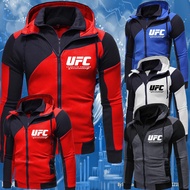 Hoodie Men UFC Sports Coat Mens Hoodie Sweatshirts Zipper Hooded Jackets Casual Sportswear