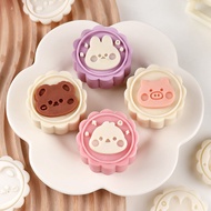 Sofa 2024 Mooncake Mold Household Hand-Embossed Mold Animal Model Set Snowskin Mooncake Flowing Hear