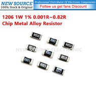 [10pcs] 1206 Chip Metal Alloy Resistor 1W 1% 0.001R 0.01R 0.027R 0.047R 0.1R 0.16R 0.2R 0.22R 0.24R 