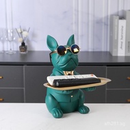 TV Cabinet French Bulldog Internet Celebrity Display Store Decoration Electroplated Red Ornament Hom