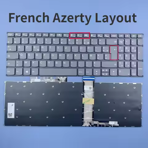 French Keyboard For Lenovo Ideapad 7-15IIL05 7-15ITL05 5-15ARE05 Flex 5-15IIL05 5-15ALC05 5-15ITL05 