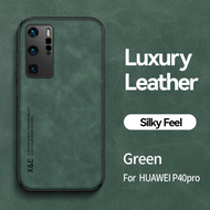 เคส P40Pro เคสโทรศัพท์แม่เหล็กยึดโทรศัพท์รถหนังหรูหราสำหรับ Huawei P40 Pro + Plus P 40 P40proplus คร