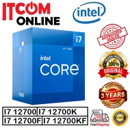 INTEL CORE I7 12700 12700F 12700K 12700FK 2.1GHZ/4.9GHZ 25MB 12C/20T SOCKET 1700 PROCESSOR