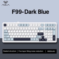 AULA 99/87/80 Keys customized gaming keyboard Gasket Structure Tri-mode RGB Wired /Bluetooth /2.4G W