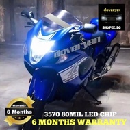 Suzuki Gsxr K5 K7 / Suzuki Hayabusa Gen 1 / Gen 2 -💡6500k White LED Headlight Bulb H1 H4 H7 H8 H9 H1