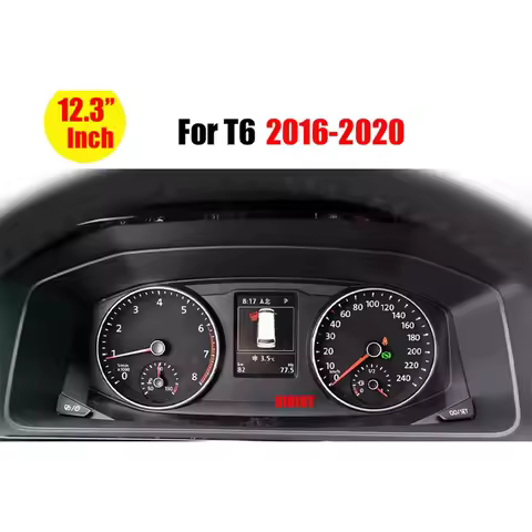 For VW T6 2016-2020 1920*720P LCD Digital Dashboard Panel Cluster 12.3 inch Auto Car Accessories Int