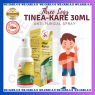 THREE LEGS TINEA-KARE ANTI-FUNGAL CLOTRIMAZOLE 1% SPRAY 30ML/ CAP 3 KAKI KURAP SEMBURAN / 三脚标抗癬灵癬药喷剂