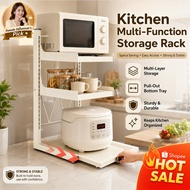 3-Tier Kitchen Organizer Rack, Space Saving Shelf for Rice Cooker & Cups