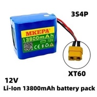 Hot-selling Fast Shipping 18650 Battery 12V 3S4P 38mAh Battery Pack 18650 Lithium Battery Inverter M