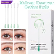 LOVETOUCH Makeup Remover Cotton Swabs with Cleansing Liquid Instant Use Beauty Portable Travel Facia