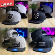 Snapback Cap - RAIDERS , ADDAS - Logo Sulam