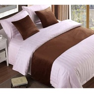 Bantal Sofa Bed Scarf Hotel Bed Runner Brown, Syal Tempat Tidur 