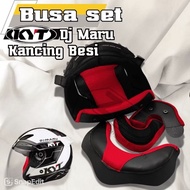 KYT DJ Maru full set helmet foam + helmet strap + KYT DJ Maru helmet visor