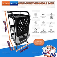 * NEW ARRIVAL * 3 Tier Metal Trolley/Multifunction Mobile cart/Storage Rack/Kitchen Trolley [100% Steel]