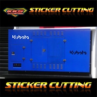 Kubota generator variationcutting stiker. kubota diesel generator sticker