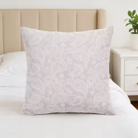 45x45cm Cashew Flower Lace Pillow Cases Gifts for Sofa Office Waist Back Cover Home Decorative