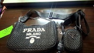 PRADA Hobo Combo 編織手袋連銀包