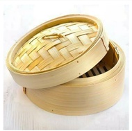 Dimsum Siomai Siopao Bamboo Basket Steamer 5" 6" 8" 10"