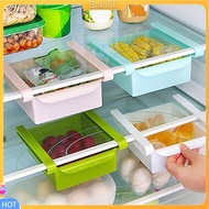 (Bakilili) Kitchen Fridge Freezer Space Saver Organizer Storage Rack Holder Slide Drawer
