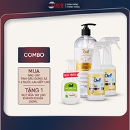 COMBO 2 Chai Nước lau bếp đa năng On1 500ml tinh dầu chanh Yuzu + Nước rửa chén On1 hương gừng sả 1k