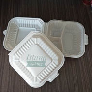 Istana Baking 25Pcs Box Nasi Plastik Sekat Wadah Nasi Plastik
