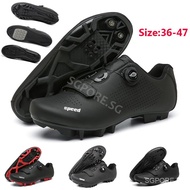 COD! Men Road Bike Shoes MTB Cleats Shoes Mountain Cycling Shoes Premium Microtex Bicycle Shoes with Cleat Men SPD Racing Shoes Men Cycling Spinning Shoes 5fpY
