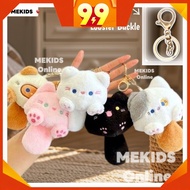 【NEW ARRIVED】Cat Plushie Cartoon Keychain Plush Korean Style Cat Statue Key Chain Ring Key Ring Cat 