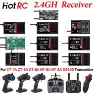 【100% Original】HotRC RC Receiver 2.4GHz4/5/6/8CH  With Gyro for CT-4A CT-6A CT-8A HT-6A HT-8A DS600
