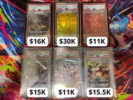 【PTCG】Pokemon Card PSA 10 PSA10 Grading Card 鑑定卡 卡盒 box 151 SV2A 25th 噴火龍 比卡超 皮卡丘 夢夢 PTCG pikachu ch