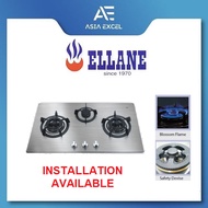 ELLANE ES-838SV 86CM 3 BURNER STAINLESS STEEL GAS HOB