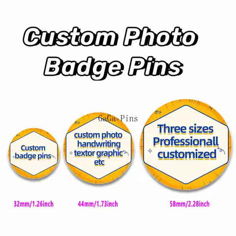 32/44/50/58MM Brooches Handmade Custom Badges for Comics/Star/Pets/Anime/Lover/Babies/Etc Pins Any P