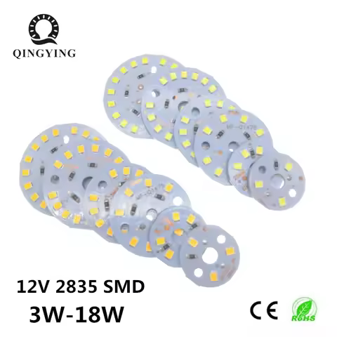 5pcs DC12V 2835 SMD Lamp Plate 3W 6W 9W 12W 15W 18W LED PCB Needn't Driver Connect Light Source Whit