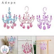 [Adepe] Chandelier Shape Hanging Drying Rack Windproof Underwear Socks Drying Rack with