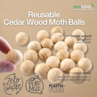 Eco-friendly Reusable Non-toxic Natural Cedar Wood Moth Balls Biodegradable Compostable Ecofriendly
