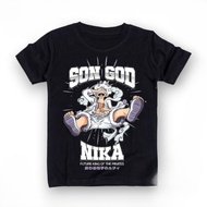 【220G 100%Cotton】NELLY One Piece Monkey D' Luffy Boys' T-Shirt Tops Kids Fashion Style 3