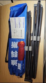 100% 新 (未用過)，3.1 米 (3100mm) 闊 羽毛球網連網架 + 收納袋， hk$ 200.00 /1 套，(可以 荃灣線 / 屯馬線 站內交收)。