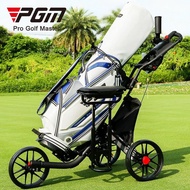 PGM QC007 Three Wheel Foldable Golf Cart Golf Cart with Seat Ice Bag Umbrella Frame