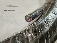 THAI YAZAKI สาย NYY 2x4 Sqmm ตัดยาว 50 เมตร หรือเลือกความยาวได้ครับ