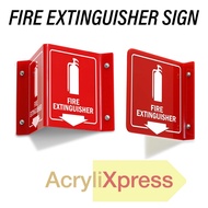 Fire Extinguisher 3D Signage V sign L shape sign Pemadam Api Fire Projecting, Fire Alarm, Fire Hose