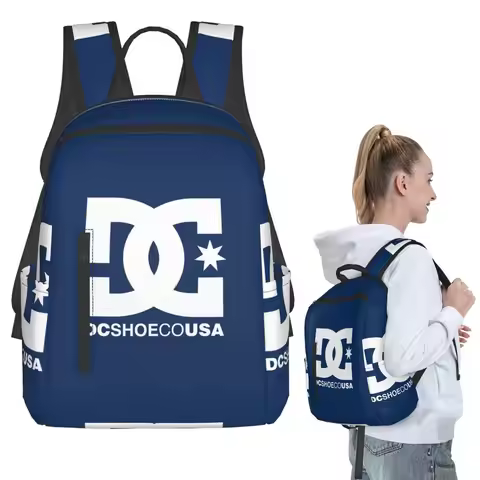 DC Shoe Co Backpack Student BookBag Children School Bag Laptop Shoulder Bags Men Women