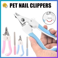 Dog Nail Cutter Cat nail clippers Pet nail cutter with Silicon Handle Stainless nail cutter